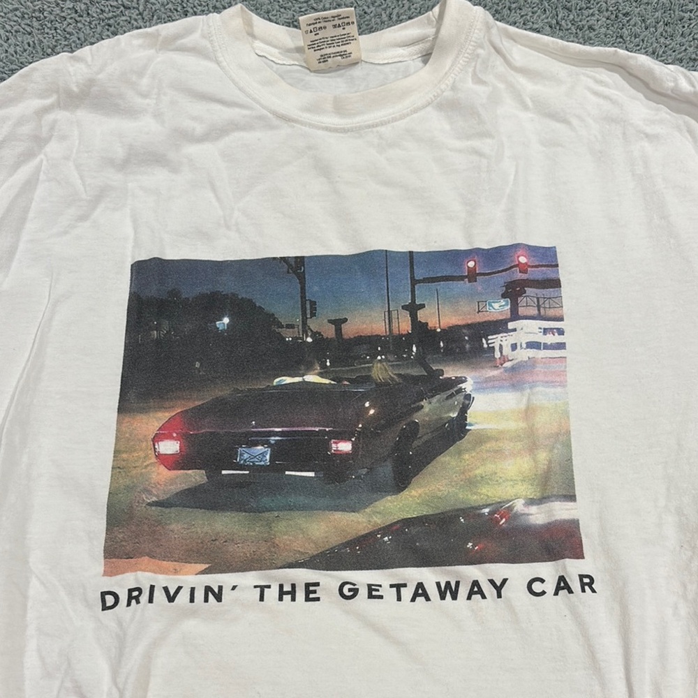 Taylor Swift Travis Kelce Getaway Car Comfort Colors Tshirt